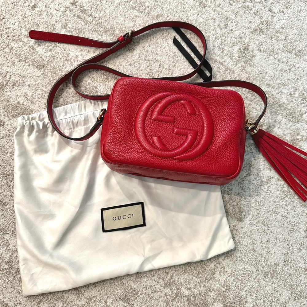 SOLD Gucci Red Camera Bag